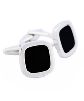 Cudworth Cushion Shape Black Inlay Cufflinks